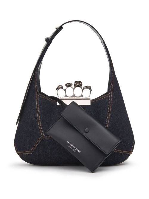 Borsa Hobo in denim ALEXANDER MCQUEEN | 7311351YBE74290